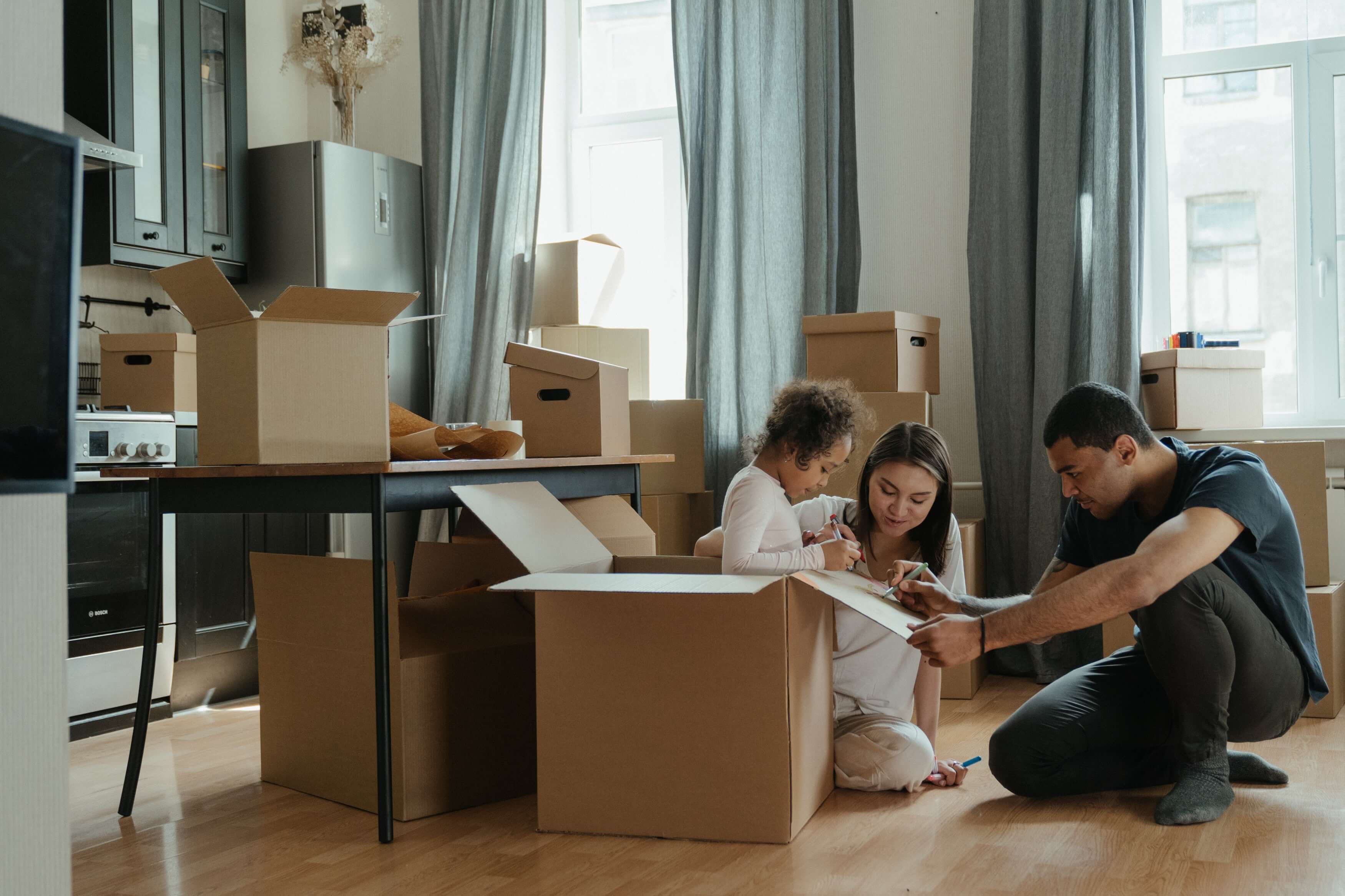 family is preparing for removal together
